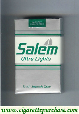 Salem Ultra Lights with yacht cigarettes soft box